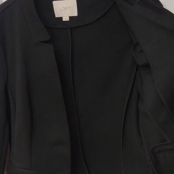 Ann Taylor Loft Small 2-button Blazer black VGC - Picture 13 of 13